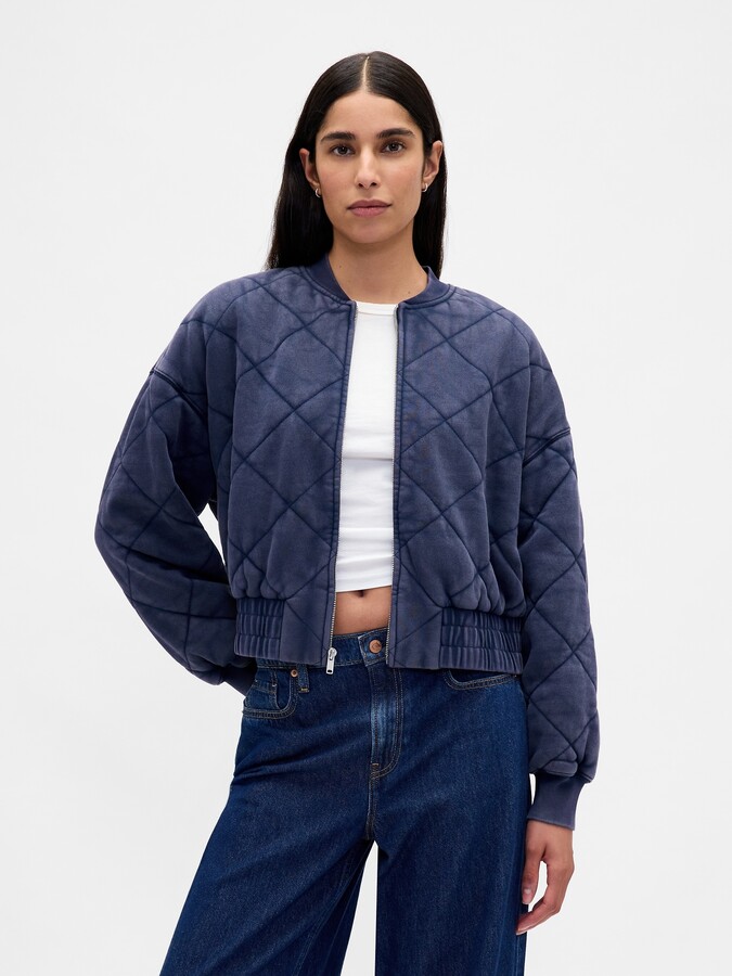 Gap VintageSoft Quilted Bomber Jacket