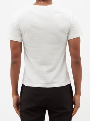 Ludovic de Saint Sernin Swarovski Crystal-logo Cotton-jersey T-shirt - White