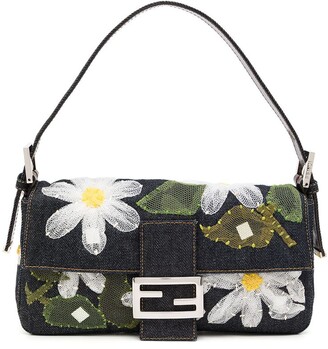 Fendi Pre-Owned 2000s Mamma Baguette floral shoulder bag - ShopStyle