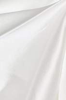 Thumbnail for your product : Mason by Michelle Mason Cold-shoulder Wrap-effect Cutout Silk-satin Top