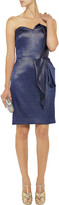 Thumbnail for your product : Notte by Marchesa 3135 Notte by Marchesa Draped metallic jacquard dress