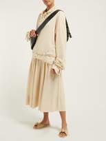 Thumbnail for your product : Lemaire Layered Cotton Jersey Sweatshirt - Womens - Beige