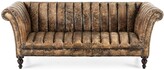 Thumbnail for your product : Old Hickory Tannery Safari Channel-Tufted Leather Sofa