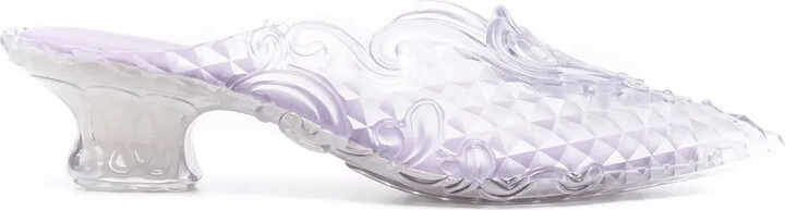 Melissa Textured Low-Heel Mules