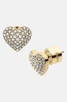 Thumbnail for your product : MICHAEL Michael Kors Michael Kors 'Brilliance' Pavé Heart Stud Earrings