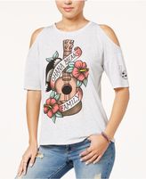 Thumbnail for your product : Disney Juniors' Ohana Means Family Cold-Shoulder T-Shirt