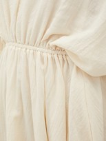 Thumbnail for your product : Loup Charmant Kitta Backless Batwing-sleeve Cotton Mini Dress - Ivory