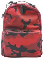 Thumbnail for your product : Valentino red nylon camo backpack