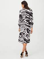 Thumbnail for your product : Very Zebra Pattern Shift Dress - Mono/Print