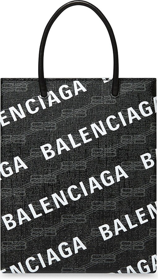 Balenciaga Large Shopping Bag Bb Monogram Coated Canvas And Allover Logo -  ShopStyle