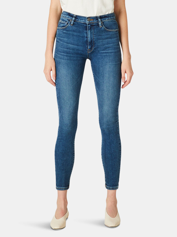 Hudson Barbara High-Rise Super Skinny Ankle Jean - ShopStyle Cropped Fit