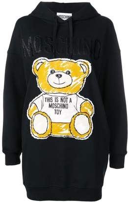 Moschino Brushstroke Teddy Bear hoodie dress