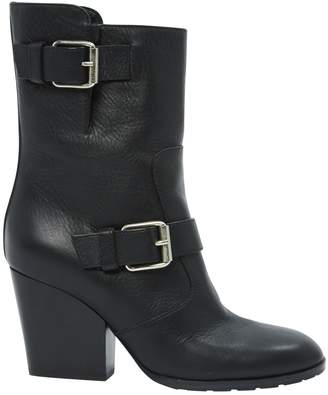 Giuseppe Zanotti Black Leather Ankle boots