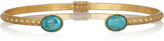 Thumbnail for your product : Finds + Ela Stone Simone gold-plated turquoise cuff