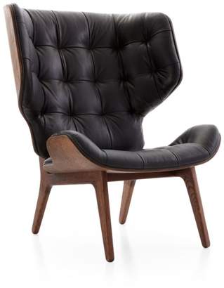 Crate & Barrel Mammoth Leather Chair