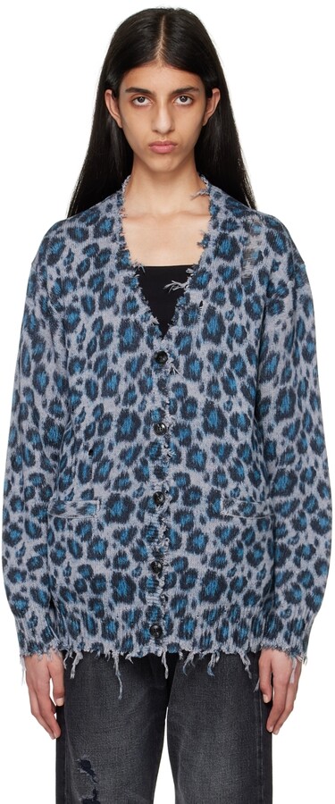 Blue Leopard Sweater | Shop The Largest Collection | ShopStyle