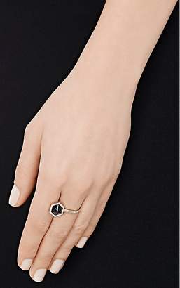 Monique Péan Women's White Diamond & Black Guatemalan Jade Ring
