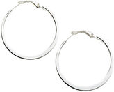 Thumbnail for your product : Lord & Taylor Sterling Silver Flat Hoop Earrings