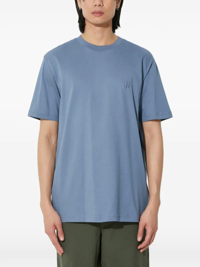 Norse Projects logo-embroidered short-sleeve T-shirt