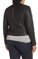 Thumbnail for your product : Sejour Plus Size Women's Leather Moto Jacket