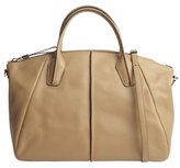 Thumbnail for your product : Tod's nude leather convertible top handle bag