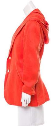 Caruso Linen Hooded Blazer w/ Tags Orange Linen Hooded Blazer w/ Tags