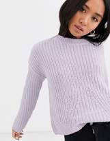 Thumbnail for your product : Only Petite rib knitted jumper