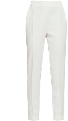 white lined linen trousers ladies