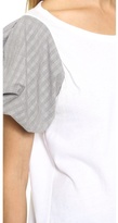 Thumbnail for your product : Clu Glencheck Puff Sleeve Top