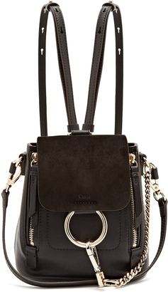 Chloé Faye mini suede and leather backpack