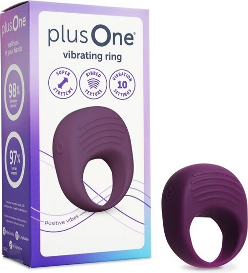 Plus One plusOneWaterproofandRechargeableVibratingRing