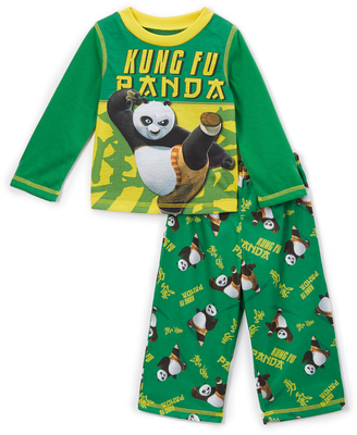 Komar Kids Green & Yellow Kung Fu Panda Pajama Set - Toddler