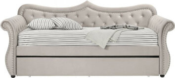 Daybed With Trundle, Upholstered Daybed, Guest Bed