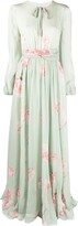 Thumbnail for your product : Giambattista Valli Floral-Print Pleated Silk Dress