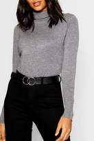 Thumbnail for your product : boohoo Knitted Soft Knit Premium Roll Neck Top