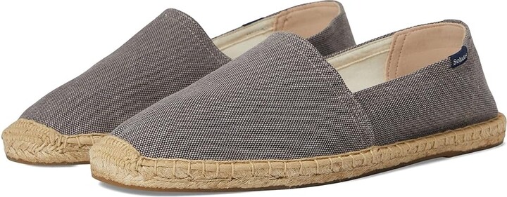 Soludos Original Espadrille Men's Shoes Vintage Gray : EU 44 (US Men's 10-10.5) D - Medium, Canvas/Cotton