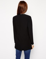 Thumbnail for your product : ASOS Longline Crepe Blazer