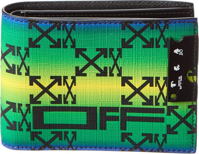 OffWhite Monogram Leather Bifold Wallet ShopStyle