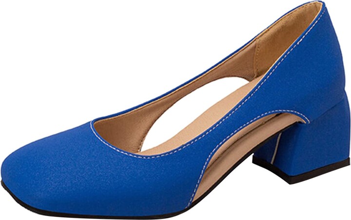 GDKKBIN Court Shoes For Women Low Heel Women'S Matte Adjustable Strap ...