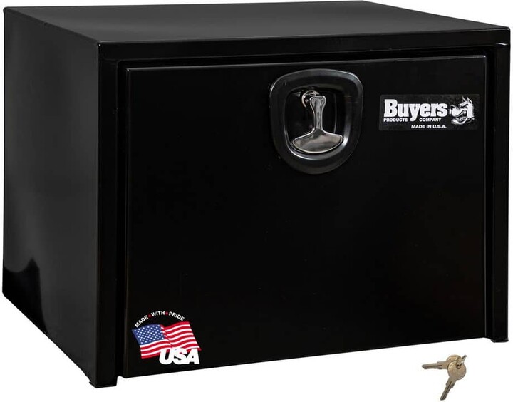 Buyers Products 18 in. x 18 in. x 24 in. Gloss Black Steel Underbody Truck Tool Box