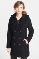 Thumbnail for your product : Kensie Long Wool Blend Peacoat (Online Only)