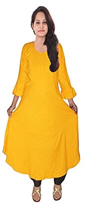 XL Lakkar Haveli Indian Cotton Women Ethnic Tunic Long Kurti Top Solid Plain Red Color Plus Size