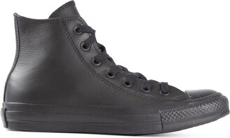 womens black leather converse shoes