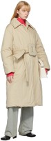 Thumbnail for your product : Acne Studios Beige Belted Padded Coat