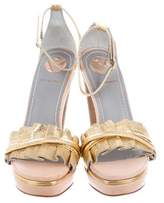 Thumbnail for your product : Reed Krakoff Ruffled Platform Sandals