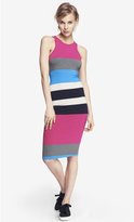 Thumbnail for your product : Express Multicolor Stripe Midi Sheath Dress