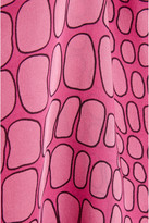 Thumbnail for your product : Moschino Boutique Croc-print silk-crepe blouse