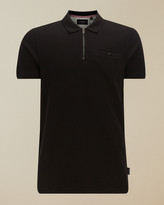 Thumbnail for your product : Ted Baker DODGEM Short sleeved zip polo shirt
