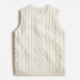 J.Crew Limited-edition DEMYLEE New York ™ X cable-knit sweater