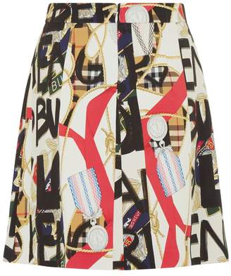 Burberry Side Stripe Skirt